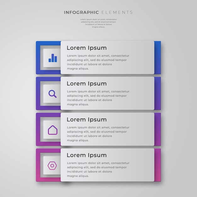Étapes professionnelles infographie