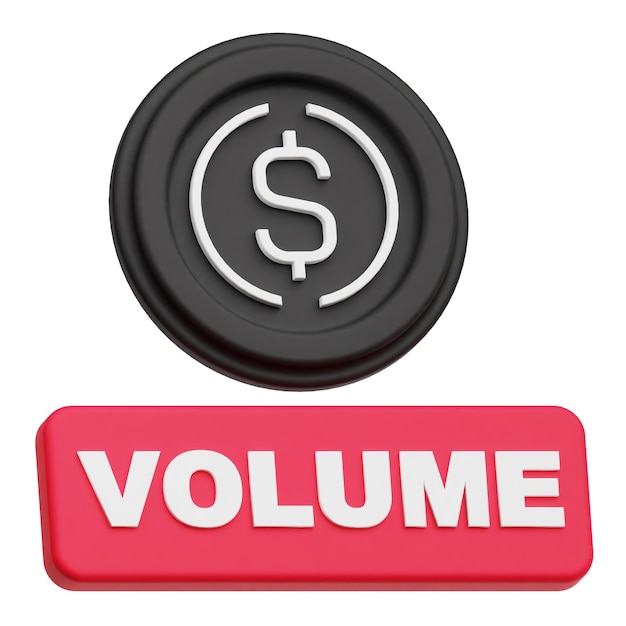 Ethena usde token criptográfico icono 3D aislado en el fondo blanco