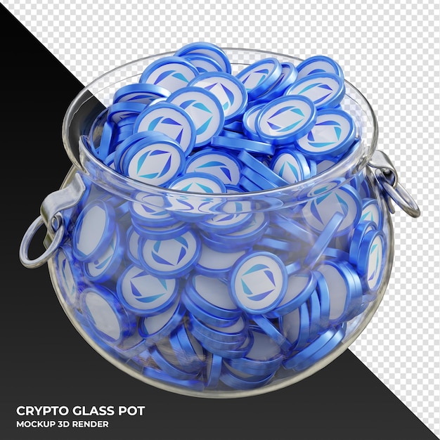Ethereum Name Service ENS Kryptomünze Klarglastopf