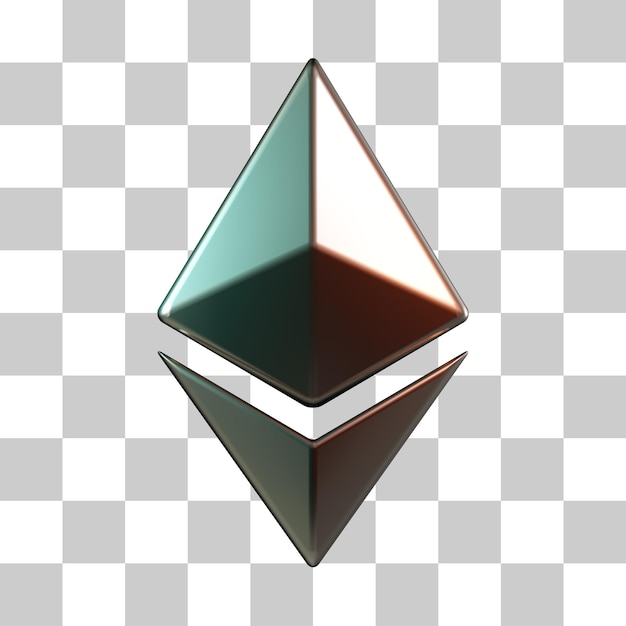 Ethereum-Symbol 3D-Symbol