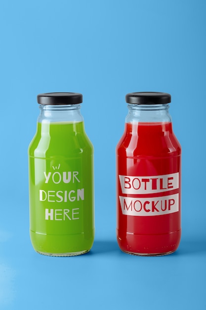 Etikettenmodell der Glasflasche