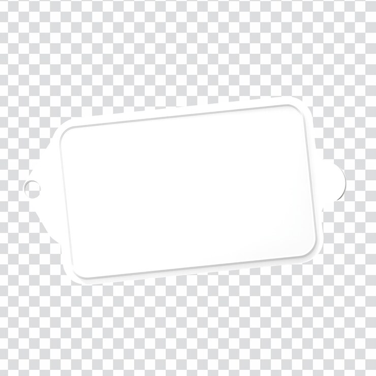 PSD etiqueta adhesiva de papel aislada sobre un fondo transparente