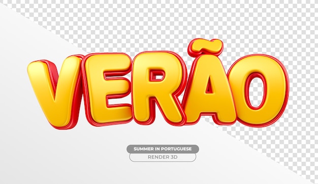 Etiqueta de verão em português brasileiro para a composição de modelos de marketing