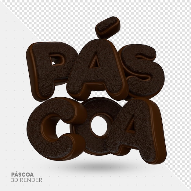 La etiqueta de Pascua hace chocolate en 3D
