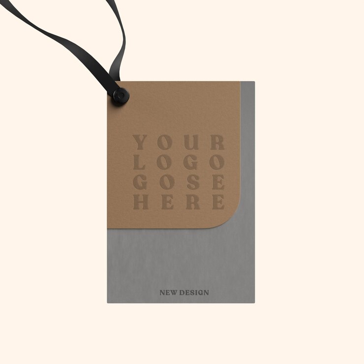 PSD etiqueta de producto elegante con un diseño minimalista y una sensación de lujo