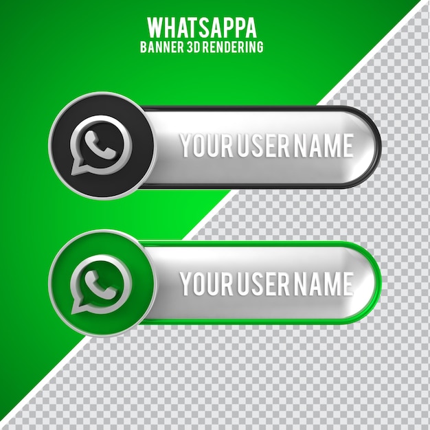 PSD etiqueta whatsapp de mídia social 3d