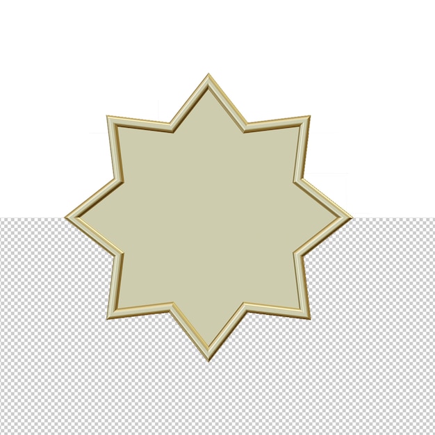 Etiquetas de oro en blanco y renderizado 3d de placa