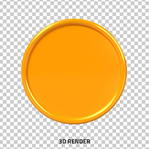Étiquette d'autocollant en cercle 3D avec bouton web circulaire