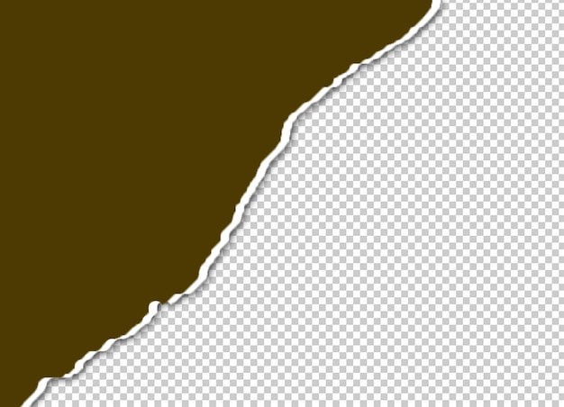 une étiquette brune et noire avec un contour blanc d'un papier sur un fond brun