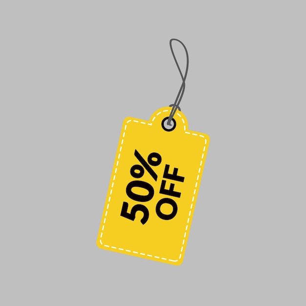 Étiquette de vente à 50 €