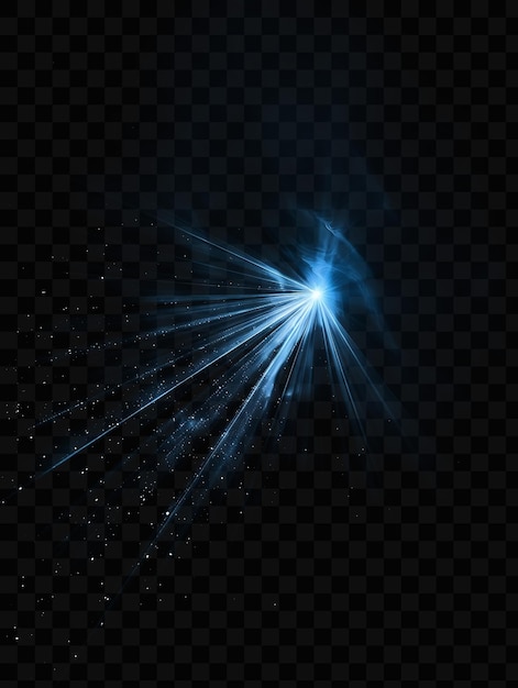 PSD Étoile bleue sur fond sombre avec de l'espace pour le texte