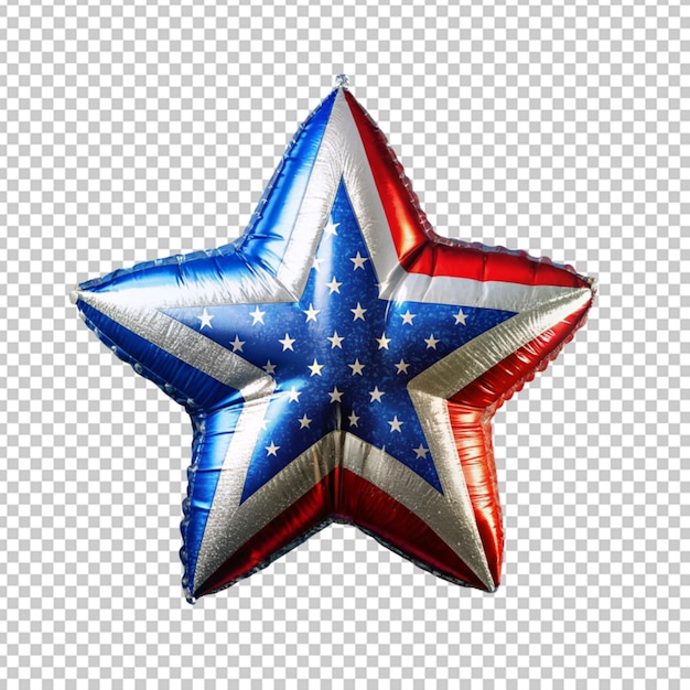 PSD Étoile avec drapeau américain