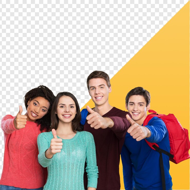 PSD des étudiants heureux