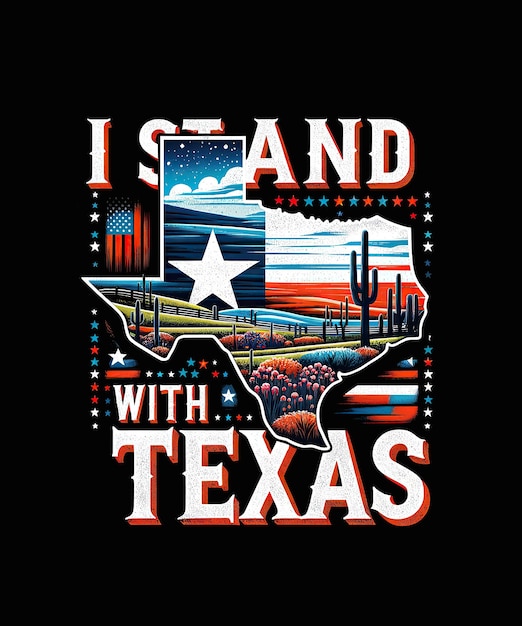 PSD eu estou com o texas. eu apoio o texas.