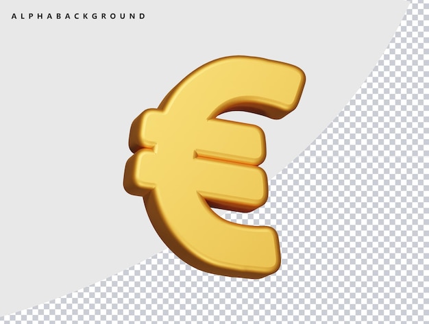 Euro-Symbol 3D-Rendering-Illustration