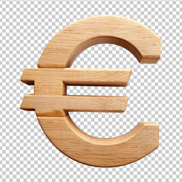 PSD euro-währungssymbol 3d-rendering isoliert