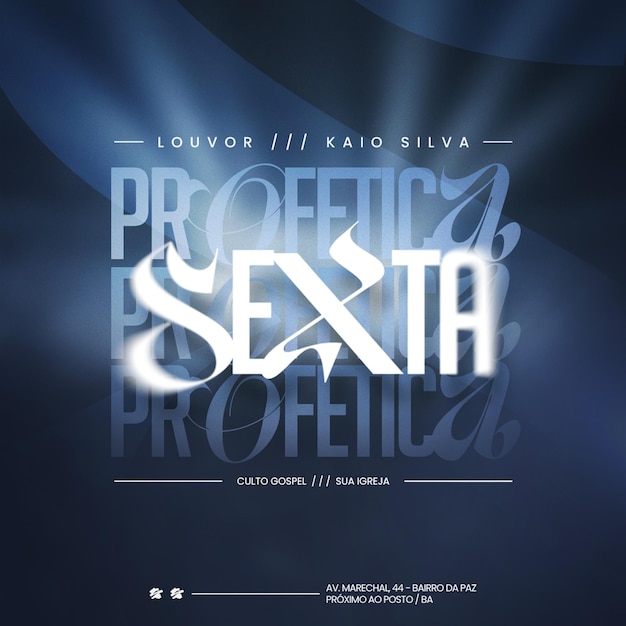 Evangelho Flyer Adoração Domingo Louvor e Adoração Igreja Evangelho Culto Igreja Mídia Social Editable PSD