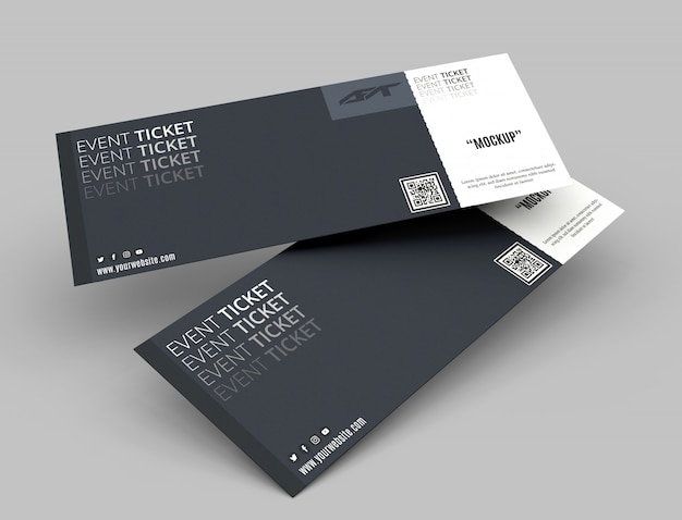 Event ticket mockup