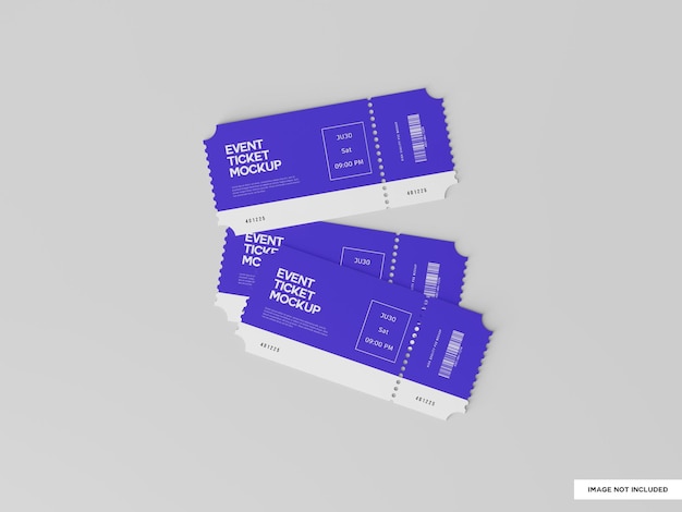 Event ticket mockup