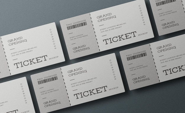 Event ticket mockup