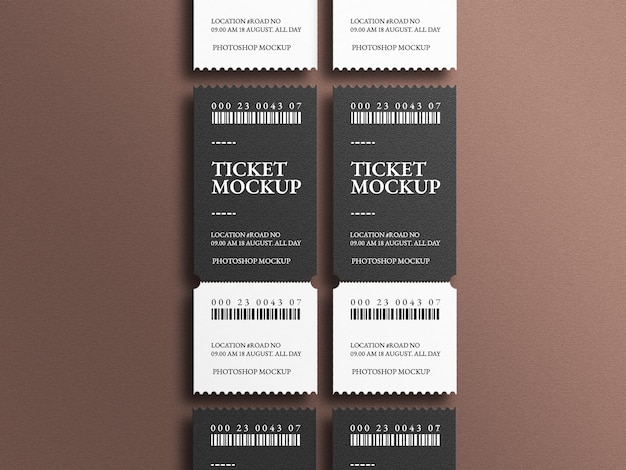 Event ticket mockup