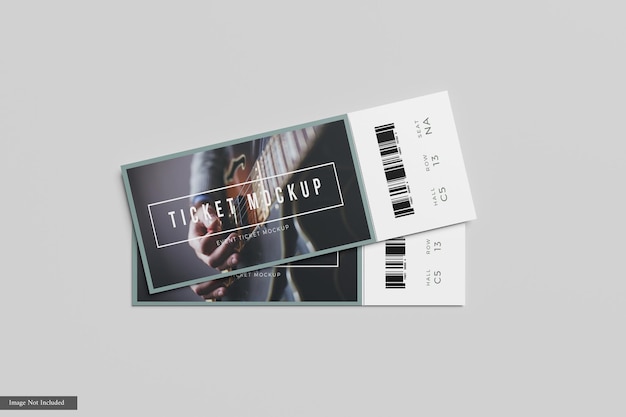 Event ticket mockup