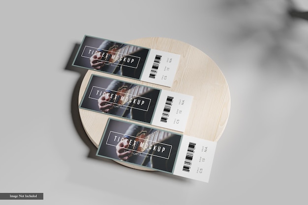 Event ticket mockup