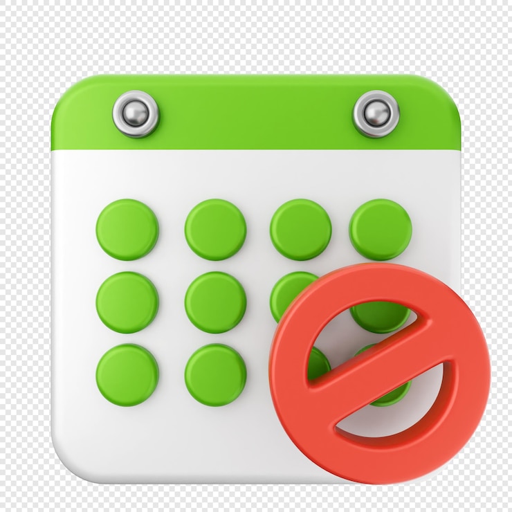 PSD evento de bloque de calendario en 3d