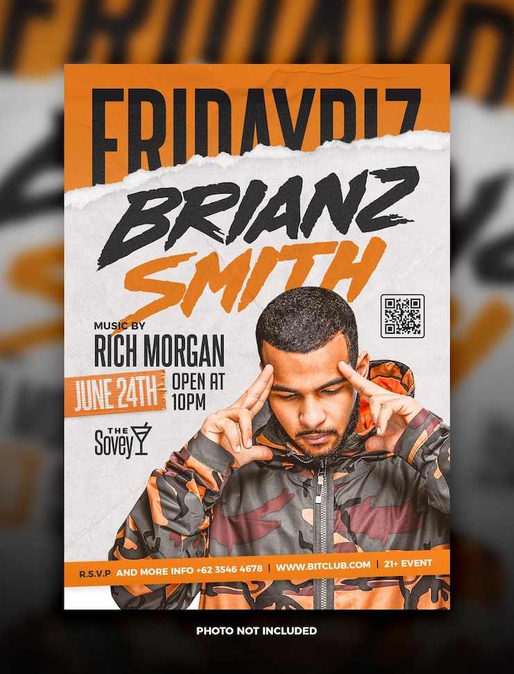 PSD evento de festa de dj night club flyer a4 ou modelo de postagem no instagram em psd