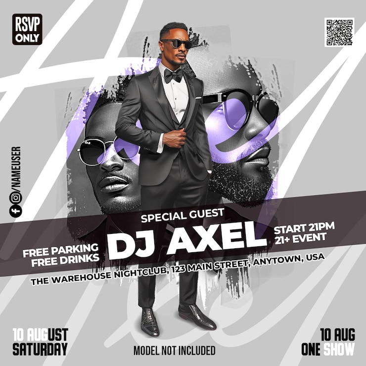 PSD evento dj
