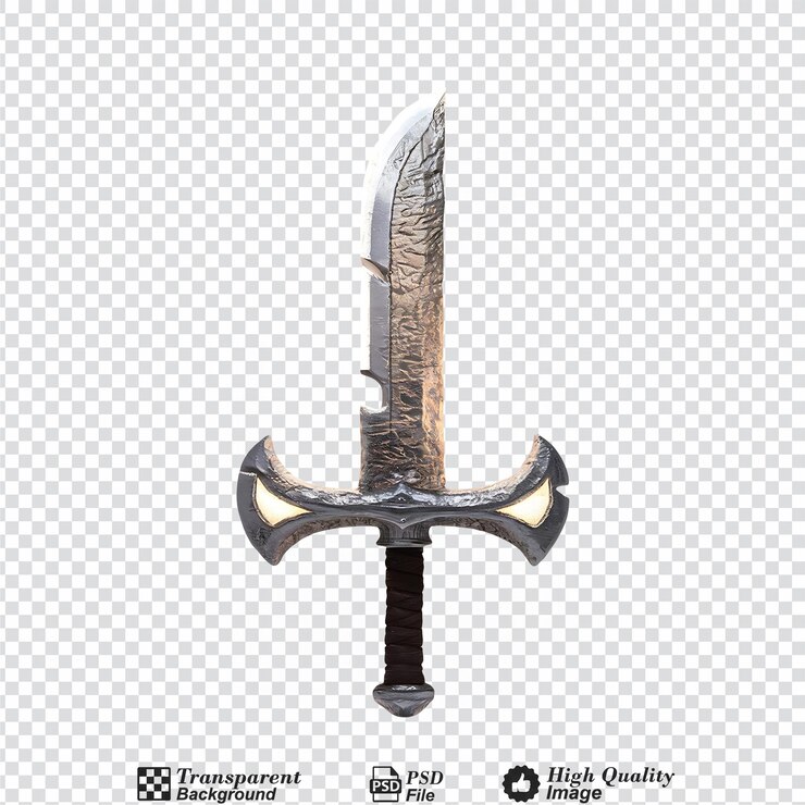 PSD excalibur aislado en un fondo transparente