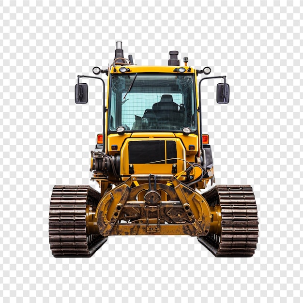 Excavadora de orugas png aislada sobre fondo transparente