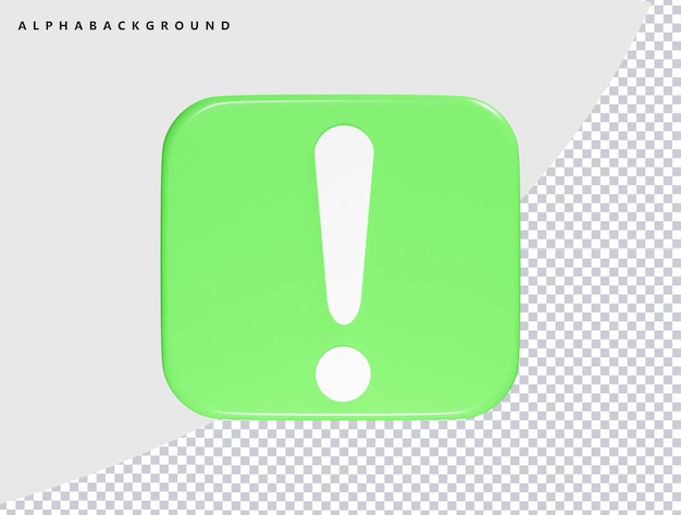 Exclaimed Icon-Vektor-Render-Element