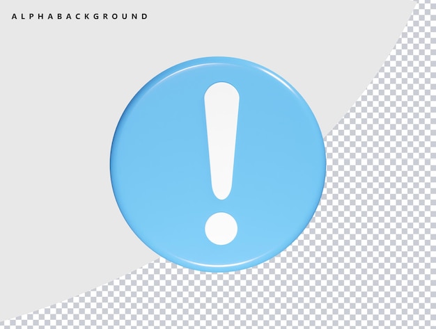 Exclaimed Icon-Vektor-Render-Element