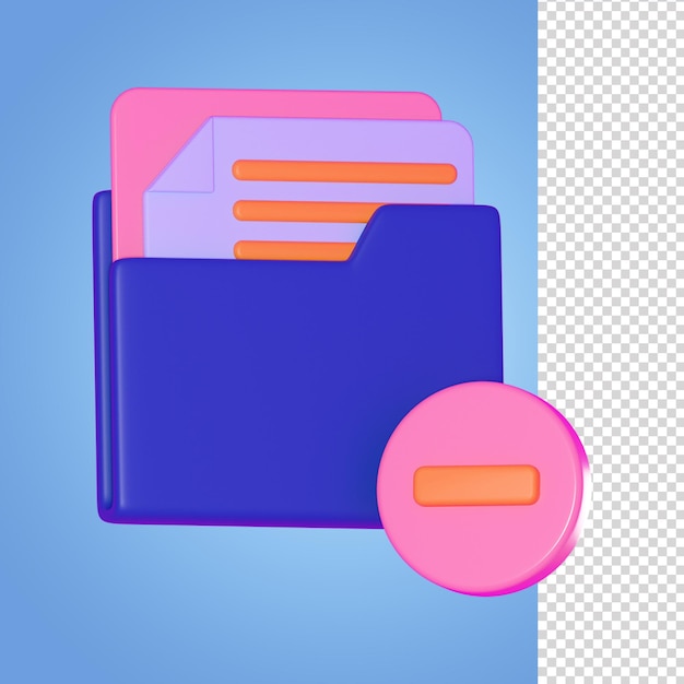 Excluir ilustração 3d do arquivo