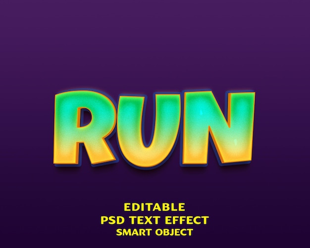 Exécuter la conception d'un effet de texte 3D