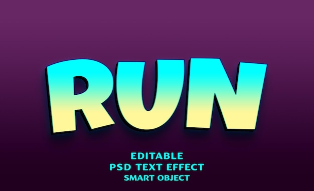 Exécuter la conception d'un effet de texte 3D