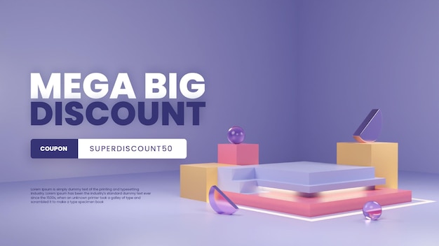 Exibição de produto de pódio de fundo realista em 3D