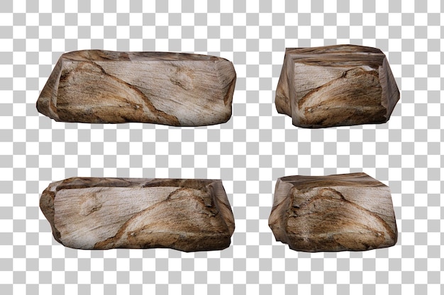 exibição de produtos naturais de pódio de pedra 3d