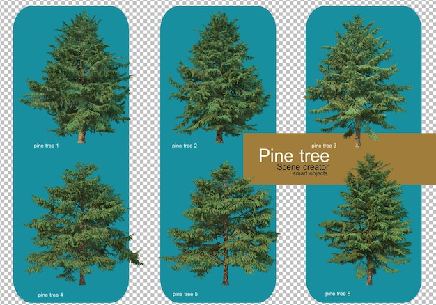 PSD exibir diferentes padrões de pinheiros