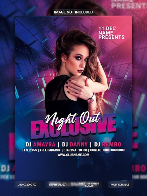 Exklusiver Flyer für die Night Out Party