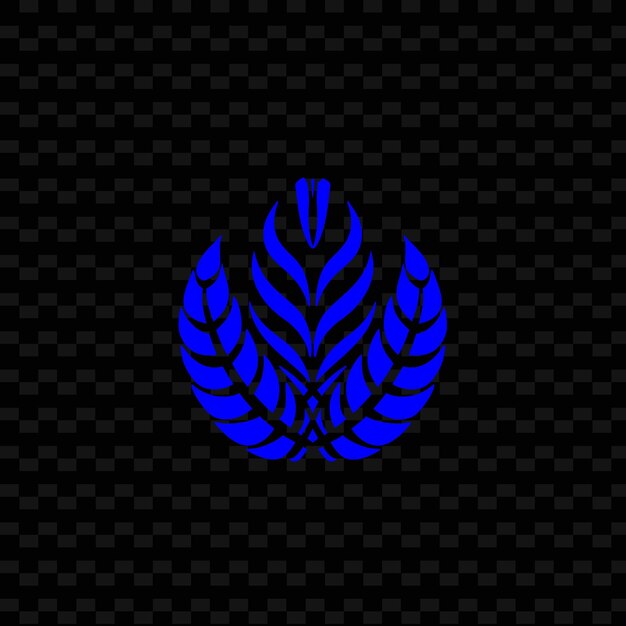 Exótico heliconia crest logo con frosted b diseño vectorial creativo de la colección de la naturaleza