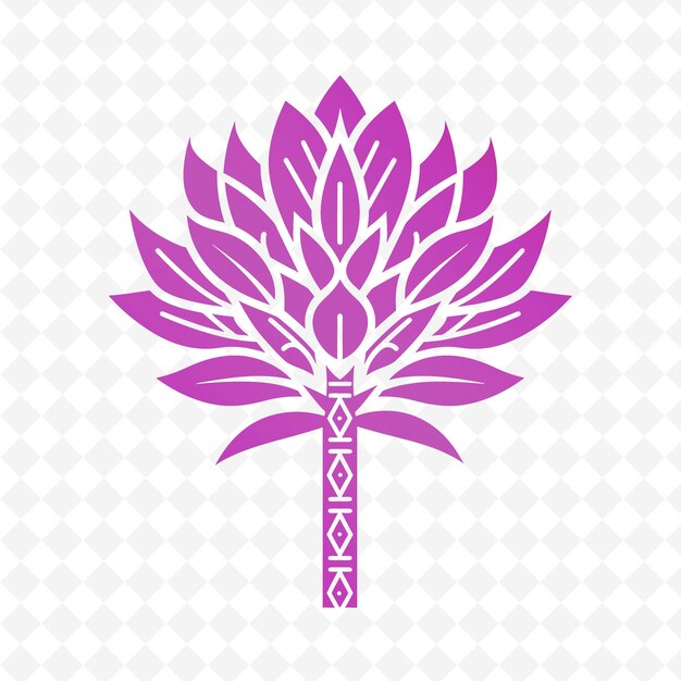 PSD exotisches agapanthus-symbol-logo mit dekorativem kreativem vektordesign der naturkollektion
