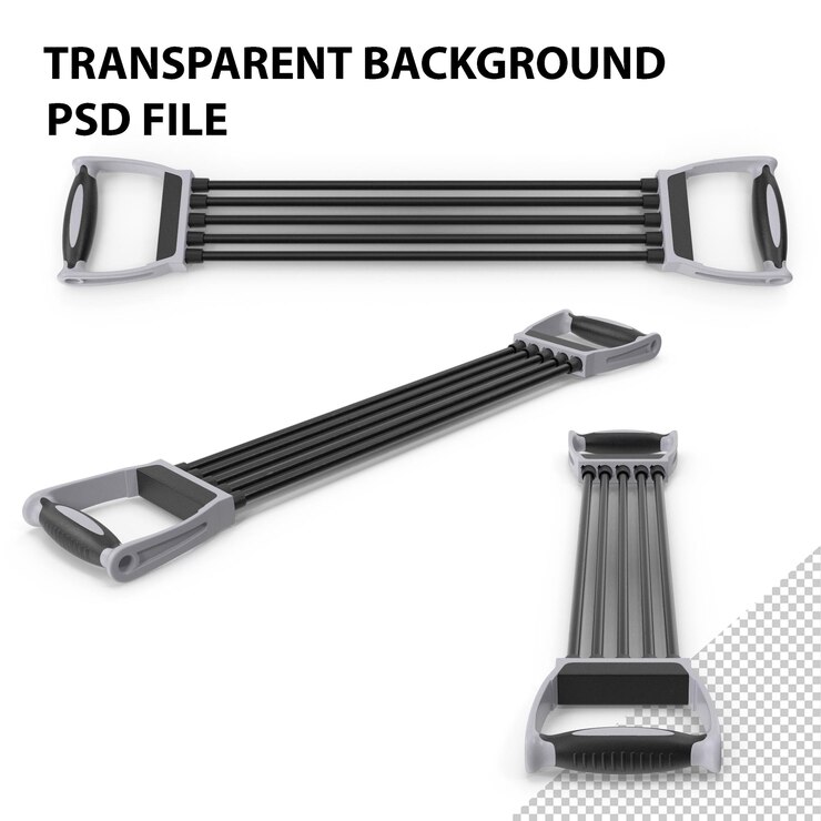 PSD expansor de peito de exercício png preto