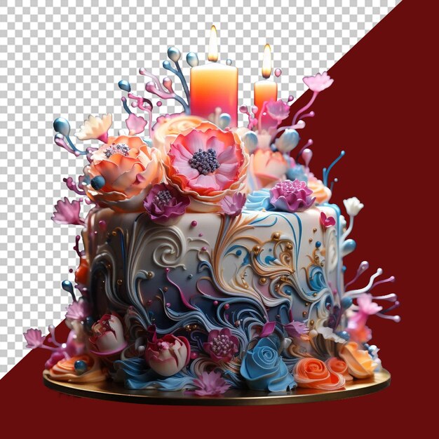 PSD l'expérience ultime du gâteau d'anniversaire