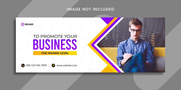 experto en marketing con banner de redes sociales para hacer crecer su negocio o portada de facebook