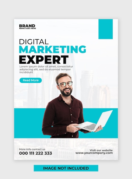 PSD experto en marketing digital diseño de volantes