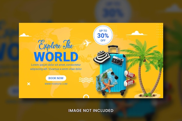 Explora el mundo Banner de viajes