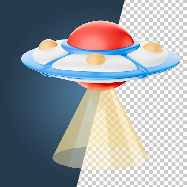 Exploração Espacial Ícones 3D Render Clipart