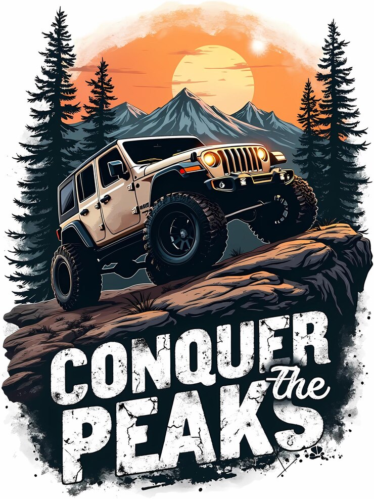 PSD explore el gran aire libre con este potente jeep todoterreno